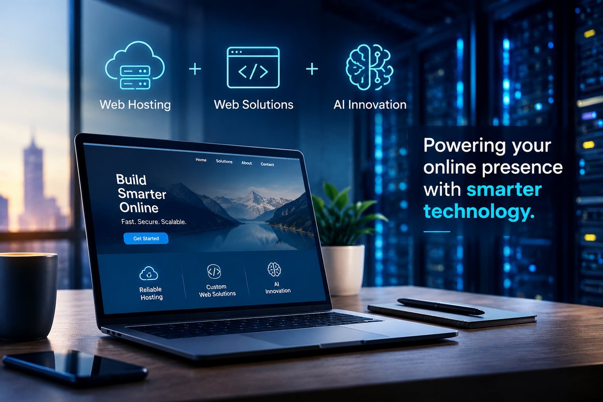 Web hosting plus web solutions plus AI innovation: powering your online presence with smarter technology